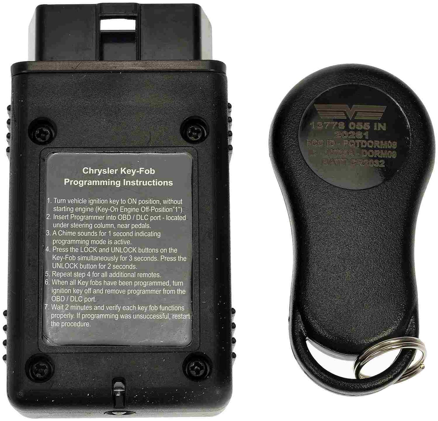 Dorman Help Keyless Entry Remote 3 Button with DIY Programming Tool for 2000-2005 Chrysler Dodge Jeep Plymouth 13778
