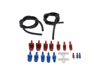 Dorman - HELP Brake Master Cylinder Bleeding Tool with 22 In. Hose, Clip, and SAE & Metric Fittings 13911