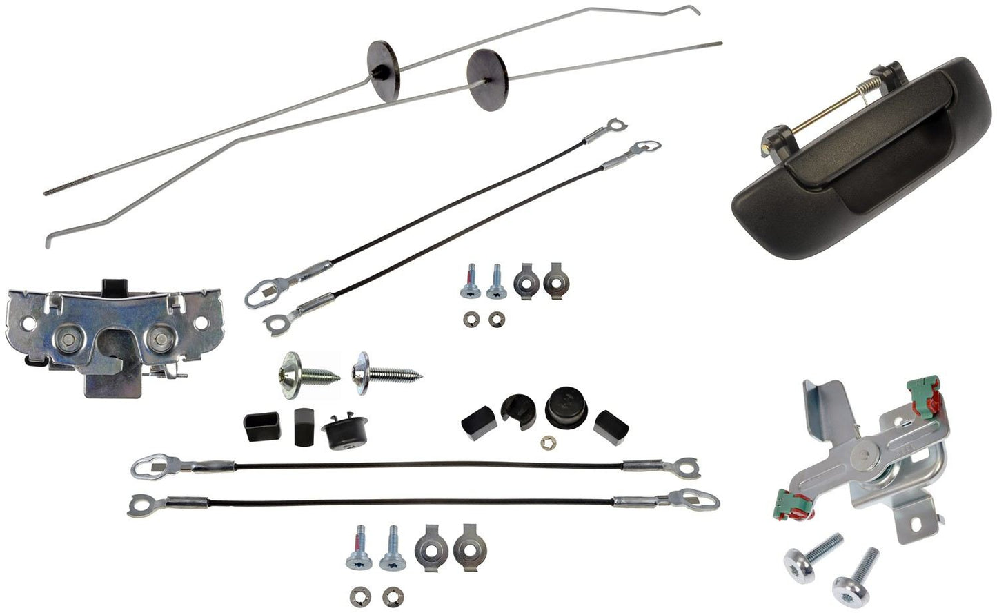 Dorman - HELP Tailgate Hardware Rebuild Kit with Handle and Cables for 2007-02 Dodge Ram 1500, 2009-05 Dodge Ram 2500, 2009-06 Dodge Ram 3500 38911