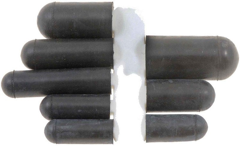 Dorman Vacuum Cap Black Rubber with Assortment 41050