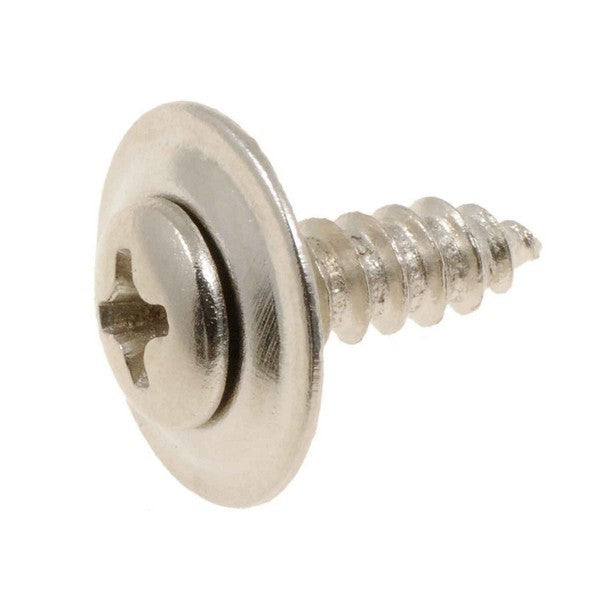 Dorman Autograde Chrome Sems Head Trim Screw 8-18 X 5/8 In for Automotive Fastening 45582