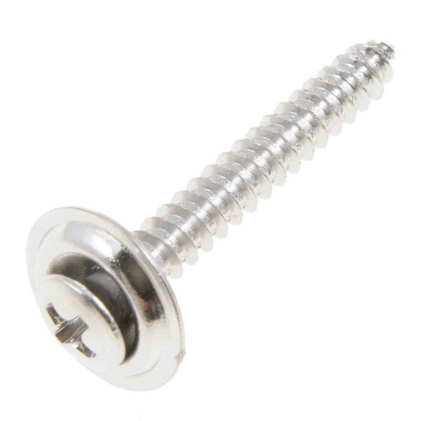 Dorman Autograde Chrome Sems Head Trim Screw 8-18 X 1-1/4 In for Automotive Fastening 45583