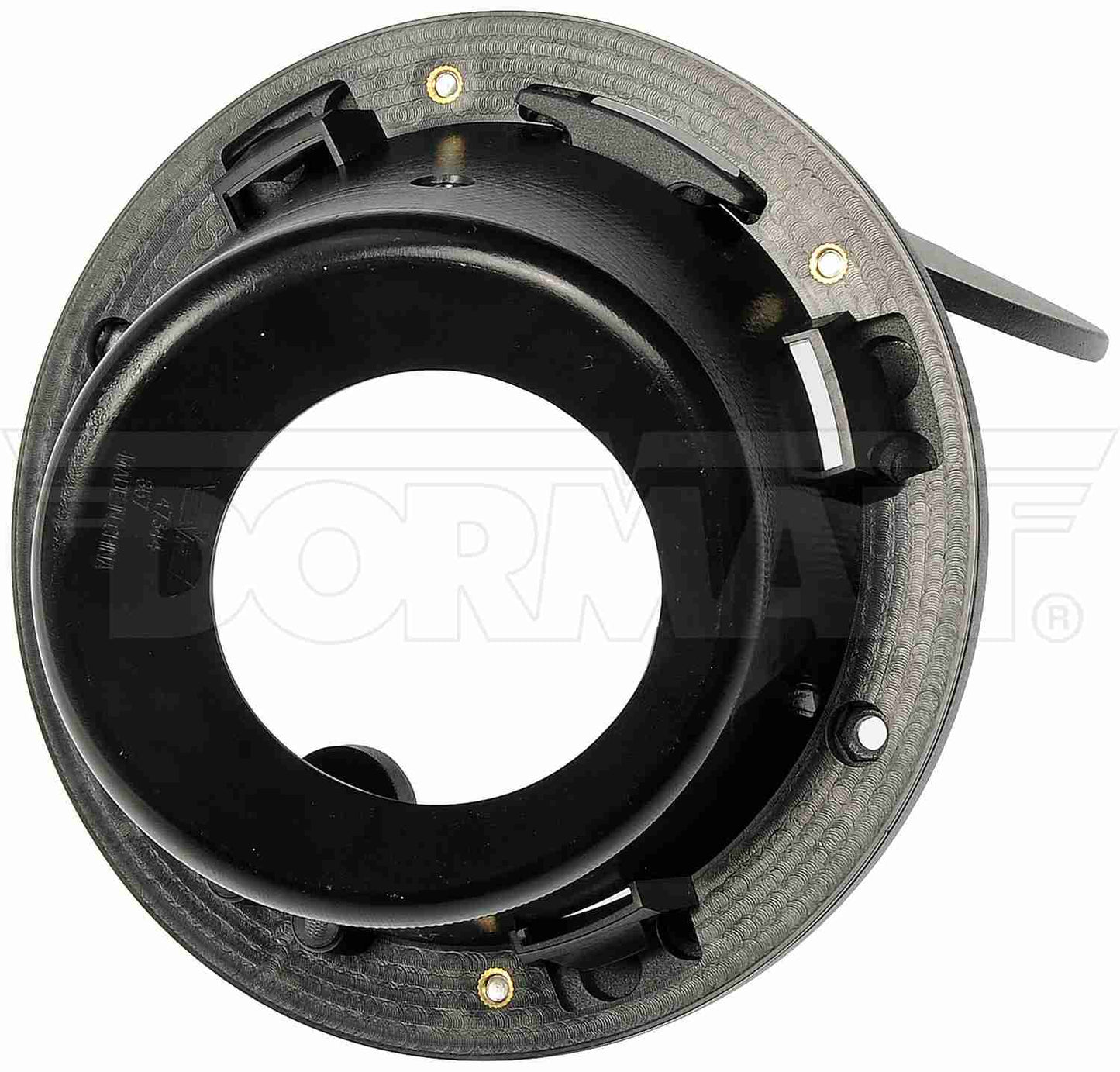 Dorman Fuel Filler Door Kit with aluminum lid and stainless hardware for 2007-2017 Jeep Wrangler 47344