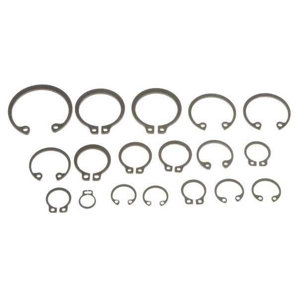 Dorman HELP External Retaining Ring Assortment 1/4 In to 1 In with Visual Guide 49899