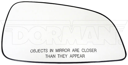 Dorman - HELP Door Mirror Glass Plastic Backed with Easy Installation for 2008-2012 Chevrolet Malibu 2007-2009 Saturn Aura 56054