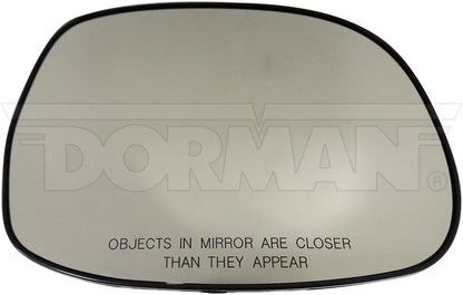 Dorman - HELP Door Mirror Glass Heated Plastic Backed Right for 2007-01 Toyota Sequoia 2006-03 Toyota Tundra 56433