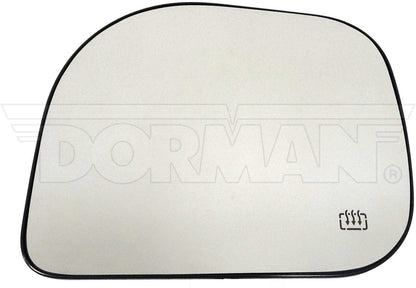 Dorman - HELP Door Mirror Glass Heated Plastic Backed Left for 2005-04 Infiniti, 2010-04 Nissan