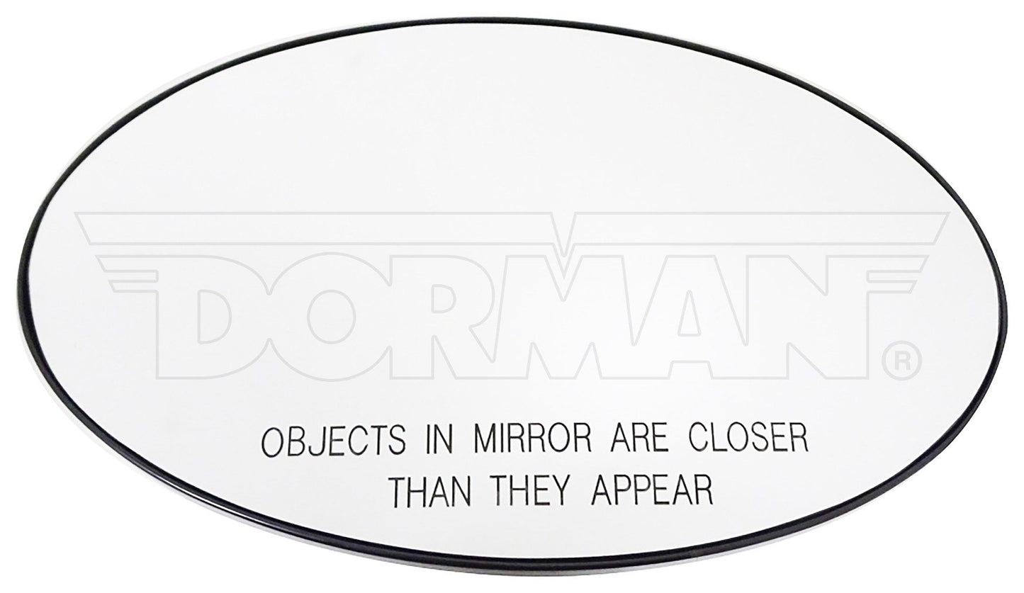 Dorman - HELP Door Mirror Glass Plastic Backed for 2008-2012 Mini Cooper 56715