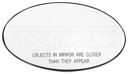 Dorman - HELP Door Mirror Glass Plastic Backed for 2008-2012 Mini Cooper 56715