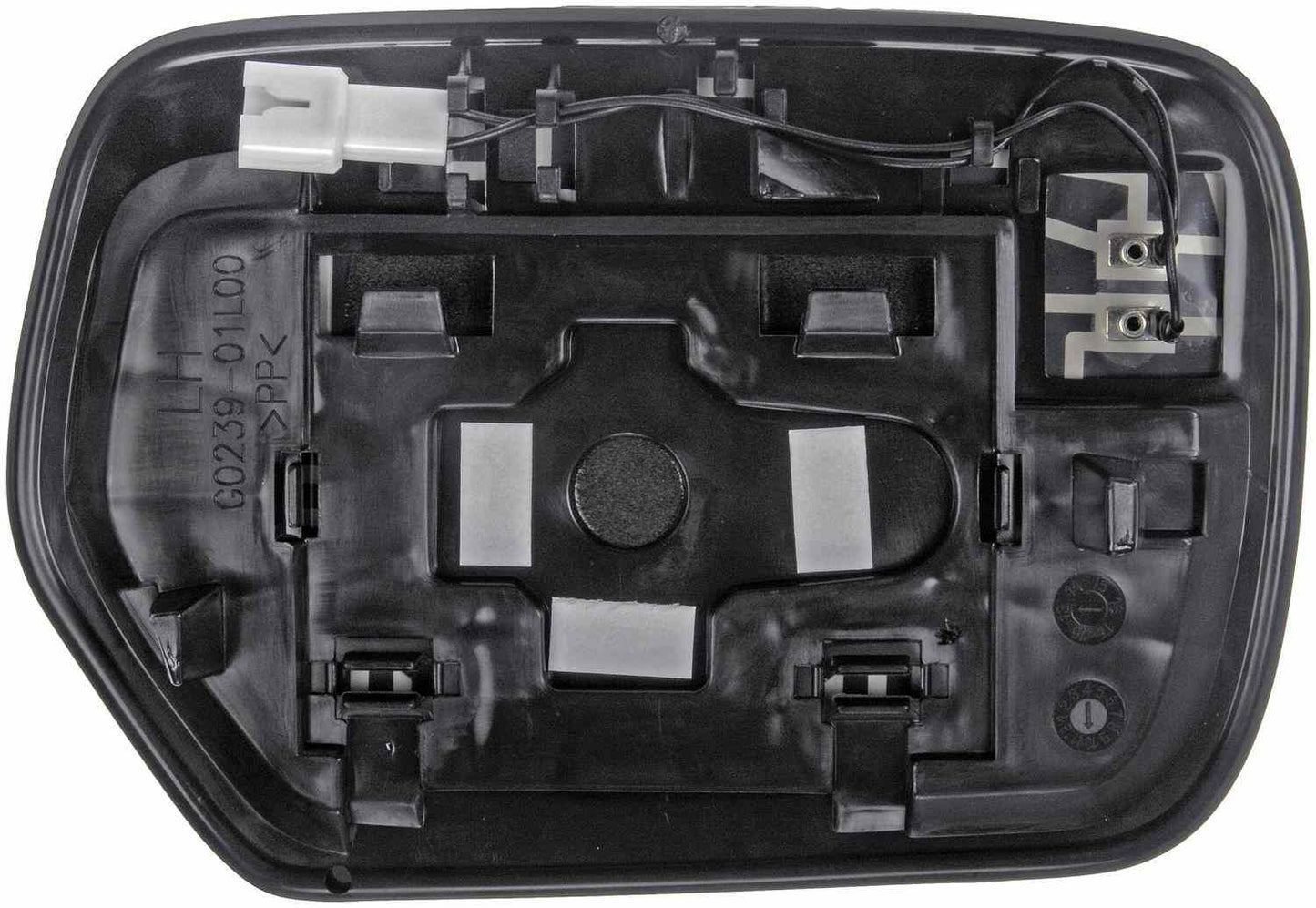 Dorman - HELP Door Mirror Glass Plastic Backed with Easy Installation for 2006-03 Mitsubishi Outlander 56766