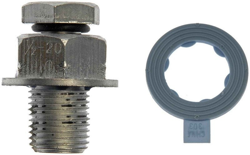 Dorman Autograde Engine Oil Drain Plug Piggyback 1/2-20 S.O., Head Size 3/4 In. 65208