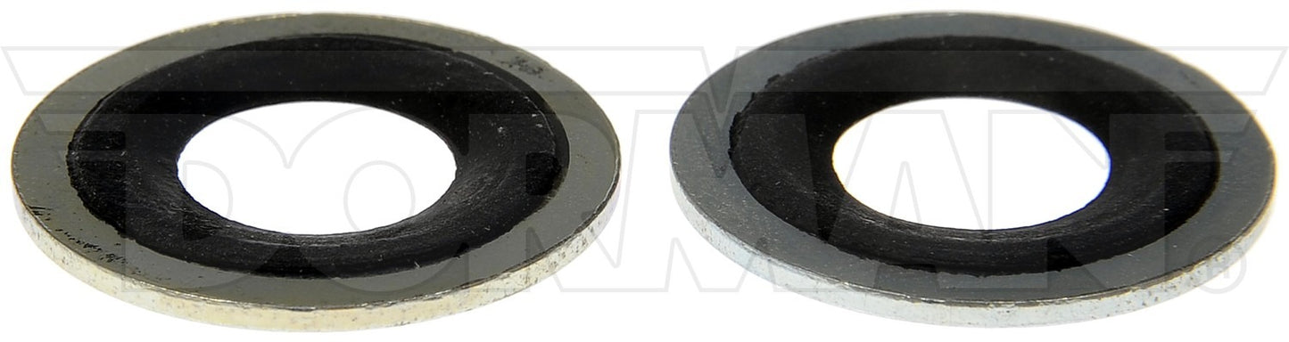 Dorman - Autograde Engine Oil Drain Plug Gasket Metal/Rubber with Fits 1/2 M12 for 2000-92 General Motors 1998-75 General Motors 1995-91 Isuzu 65274