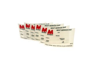 Dorman Autograde Oil Change Service Reminder Sticker for Windshield or Door Jam 65287