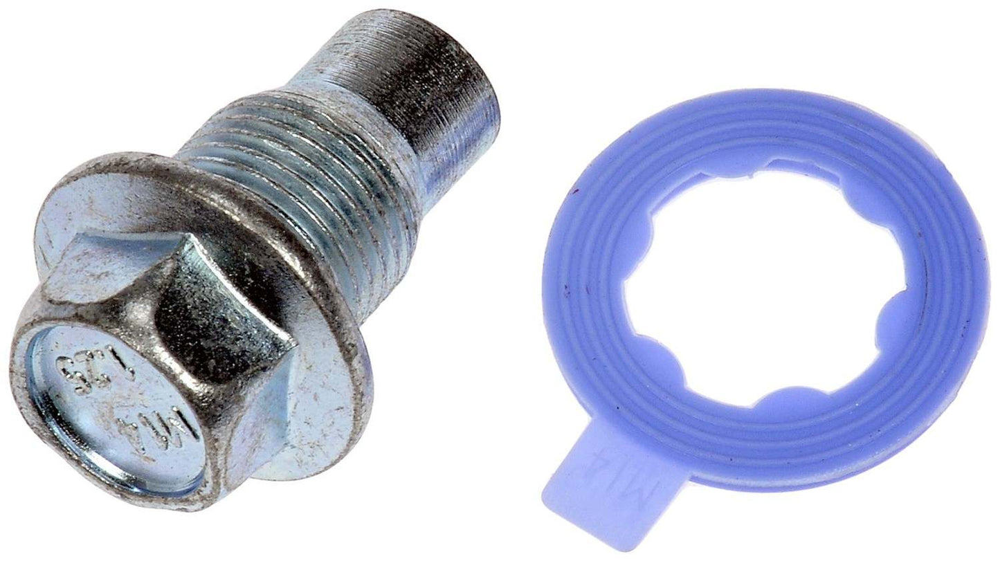 Dorman - HELP Engine Oil Drain Plug M14-1.25 Pilot Point with Head Size 14 mm for 1983-84 American Motors, 1988-89 Eagle, 1990-03 Ford, 1984-91 Jeep