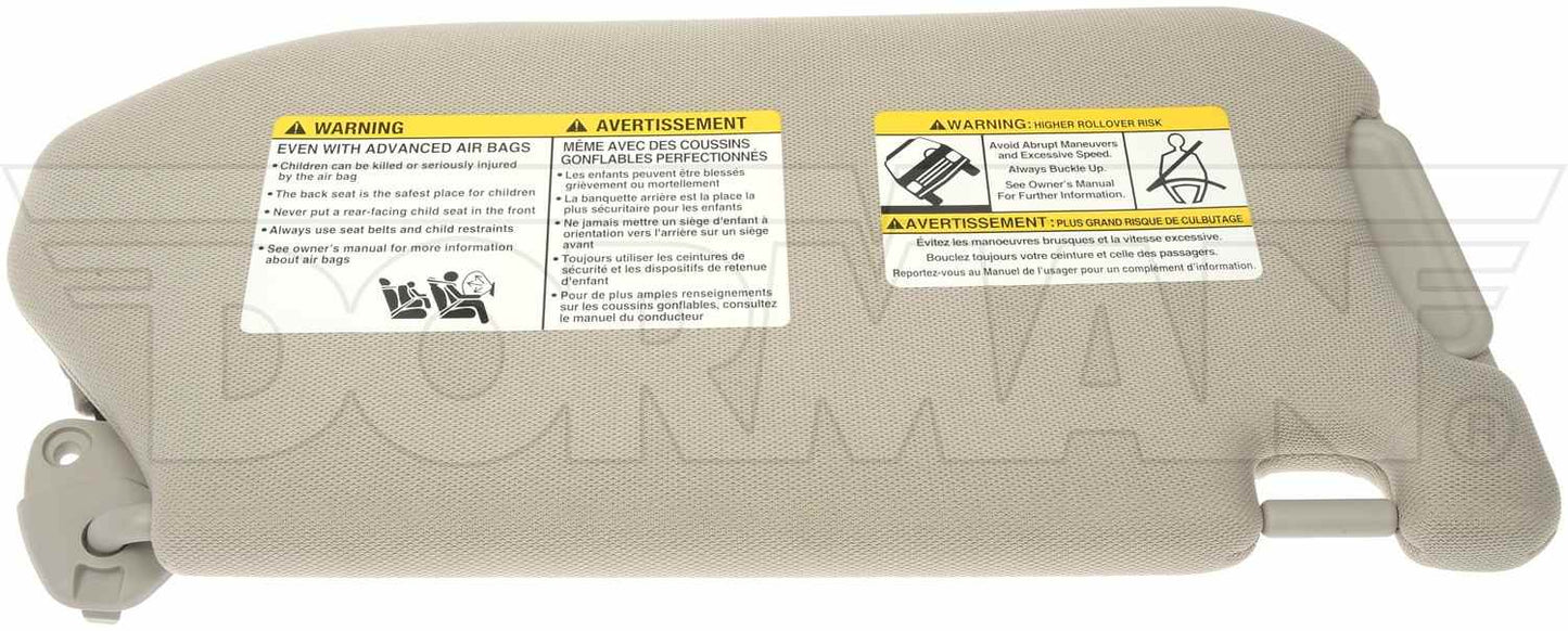 Dorman - HELP Sun Visor Assembly for 2013 Infiniti JX35 2014-2019 Infiniti QX60 2013-2019 Nissan Pathfinder 74215