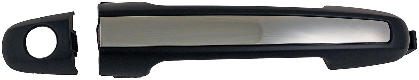 Dorman Exterior Door Handle Front Left with Keyhole Primed Black With Chrome Insert for 2010-2006 Hyundai Sonata 79824