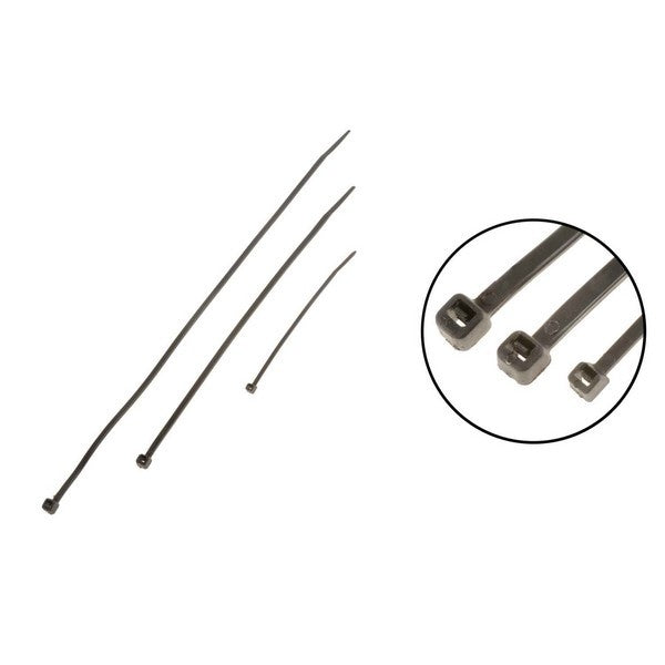 Dorman Conduct-Tite Black Wire Ties 4 8 11 Inch Assortment for Automotive Electrical Repair 83731