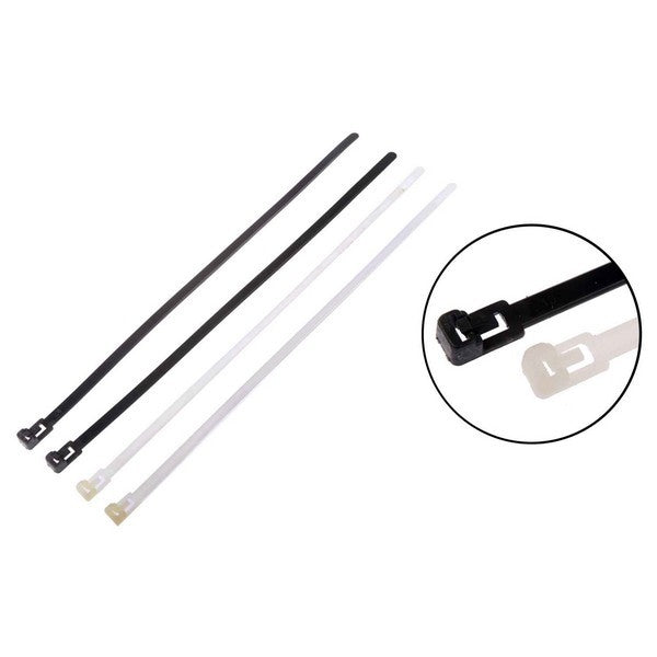 Dorman Conduct-Tite Wire Tie 12 in. Reusable Black and White