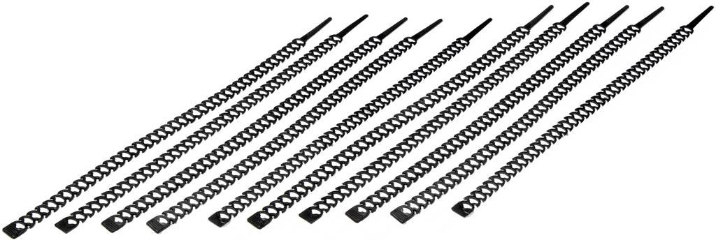 Dorman Conduct-Tite 12 Inch Black Reusable Cable Ties 10 Pack 83922