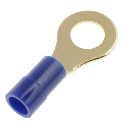 Dorman Conduct-Tite 16-14 Gauge Blue Ring Terminal 1/4 Inch 10 Pack 84523
