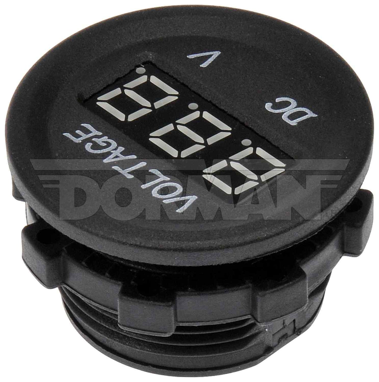Dorman Voltmeter Gauge 12V DC Digital with Backlit Black Face for Vehicle Electrical Monitoring 84621