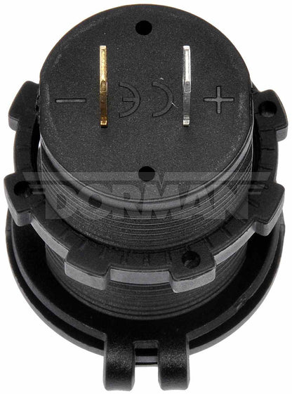 Dorman - HELP 12 Volt Accessory Power Outlet Socket Dual USB 5V 1A/2.1A 84622