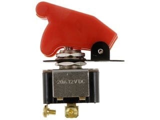 Dorman Conduct-Tite Toggle Switch Racing Style Kill Switch with Red Cover for Electrical Accessories 84815