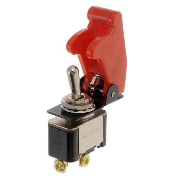 Dorman Conduct-Tite Toggle Switch Racing Style Kill Switch with Red Cover for Electrical Accessories 84815