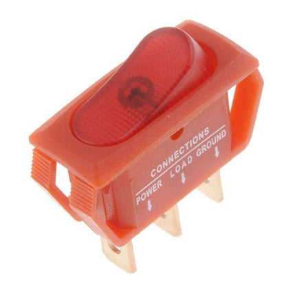 Dorman Conduct-Tite Red Rocker Switch with Full Glow for Electrical Accessories 84834