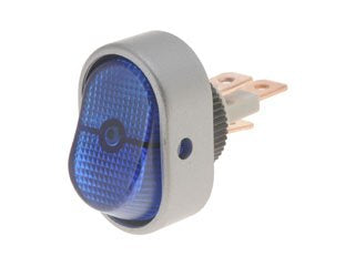 Dorman Conduct-Tite Rocker Switch Oval Aluminum Blue Glow for Electrical Accessories 84871