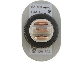 Dorman Conduct-Tite Rocker Switch Oval Aluminum Blue Glow for Electrical Accessories 84871