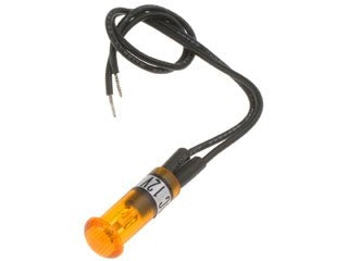 Dorman Conduct-Tite Round Mini Amber Indicator Light Bezel-Free for Interior Applications 84912