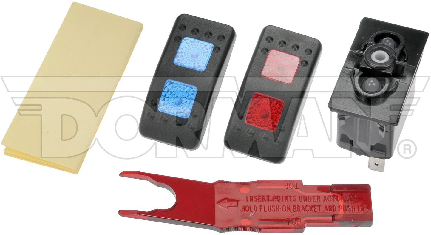 Dorman Conduct-Tite Rocker Switch Clear Glow 20 Amp Plastic On Off On 84945