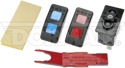 Dorman Conduct-Tite Rocker Switch Clear Glow 20 Amp Plastic On Off On 84945