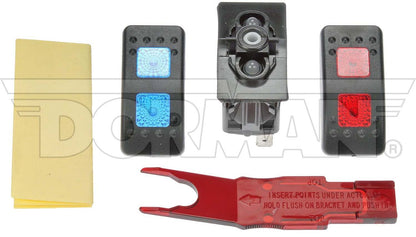 Dorman Conduct-Tite Rocker Switch Clear Glow 20 Amp Plastic On Off On 84945