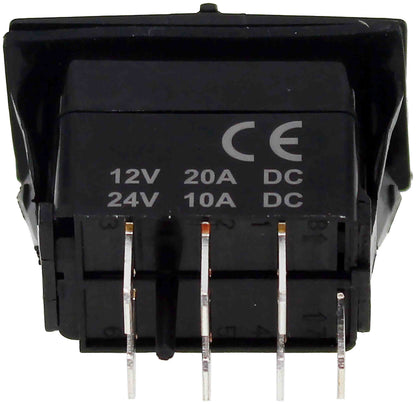 Dorman Conduct-Tite Rocker Switch Clear Glow 20 Amp Plastic On Off On 84945