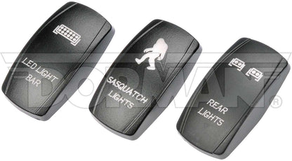 Dorman Conduct-Tite Electrical Switch Rocker Switch Cover with Backlightable Icons