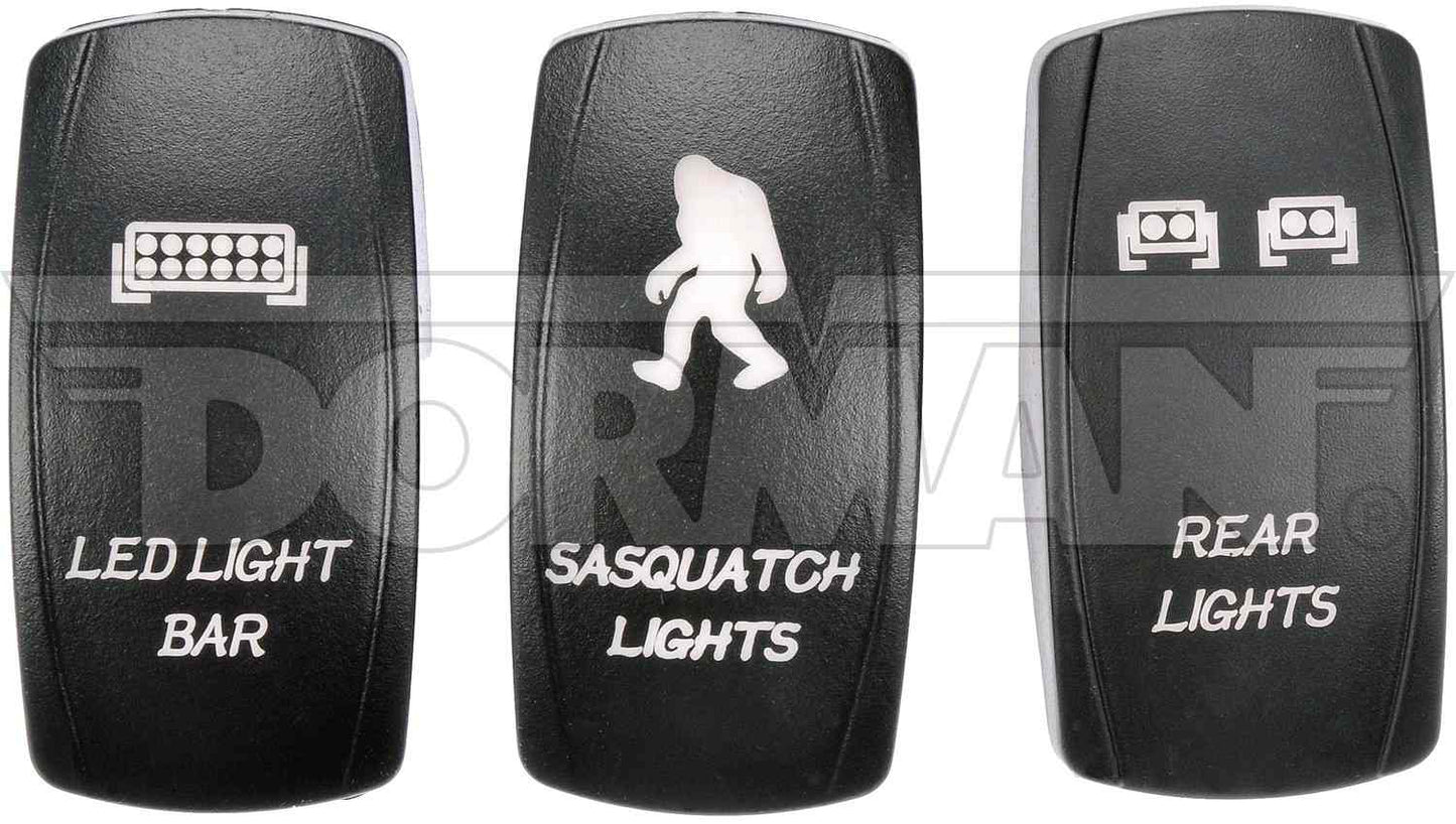 Dorman Conduct-Tite Electrical Switch Rocker Switch Cover with Backlightable Icons