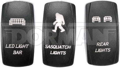 Dorman Conduct-Tite Electrical Switch Rocker Switch Cover with Backlightable Icons