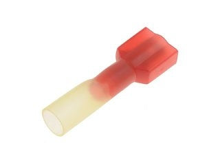 Dorman Conduct-Tite 22-18 Gauge Male Insulated Disconnect Terminal .250 Inch Red 10 Pack 85242
