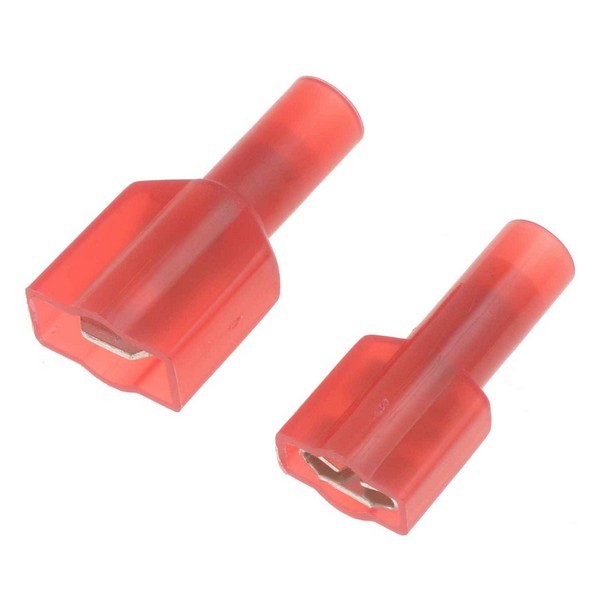 Dorman Conduct-Tite 22-18 Gauge Red Insulated Quick Disconnect Terminals 0.250 Inch 10-Pack 85460