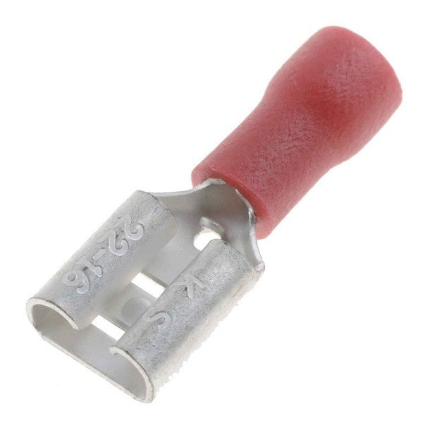 Dorman Conduct-Tite 22-18 Gauge Female Quick Disconnect Terminal .250 Inch Red 100 Pack 85485