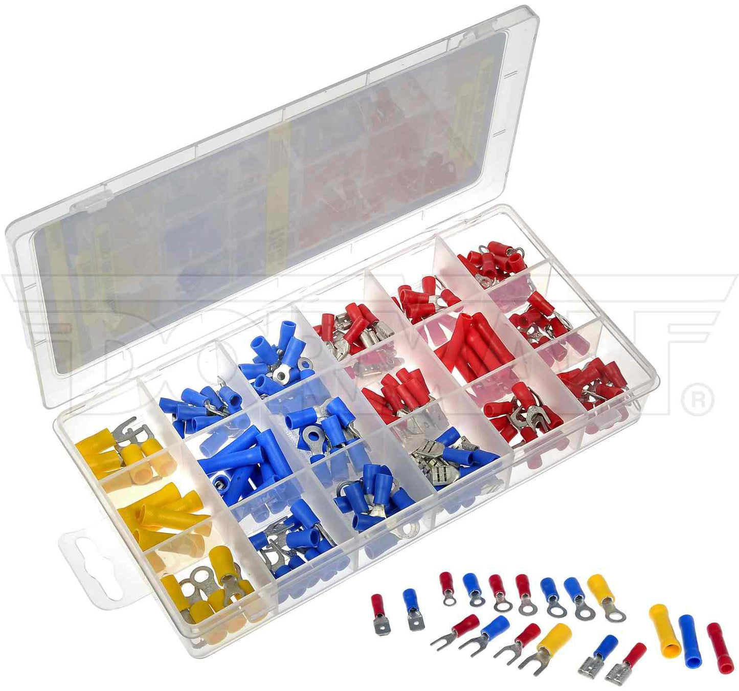 Dorman Conduct-Tite 175 Piece Terminal Assortment 22-10 Gauge with Sorted Storage for Electrical Repair 85694