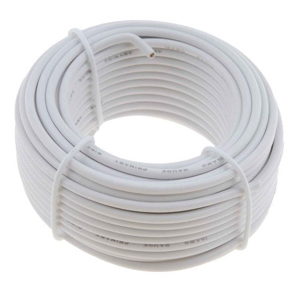 Dorman Conduct-Tite 16 Gauge White Primary Wire 30 Ft Card for Automotive Electrical Repairs 85727