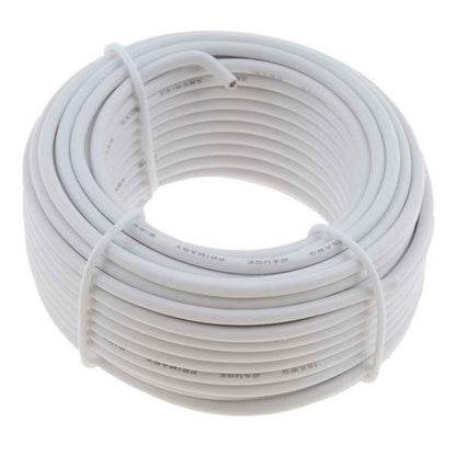Dorman Conduct-Tite 16 Gauge White Primary Wire 30 Ft Card for Automotive Electrical Repairs 85727