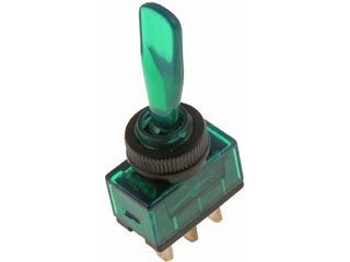 Dorman Conduct-Tite Green Illuminated Toggle Switch with Lever for Electrical Accessories 85913