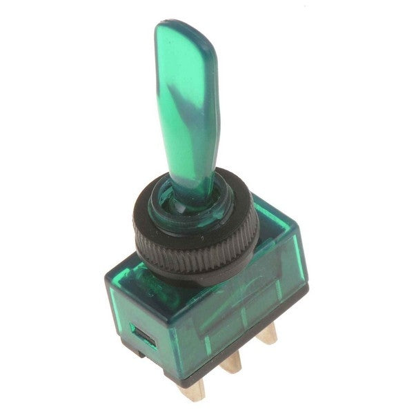 Dorman Conduct-Tite Green Illuminated Toggle Switch with Lever for Electrical Accessories 85913