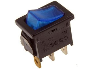 Dorman Conduct-Tite Blue Glow Mini Rectangular Rocker Switch 85916