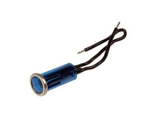 Dorman Conduct-Tite Round Blue Indicator Light with Bezel for Interior Automotive Use 85940