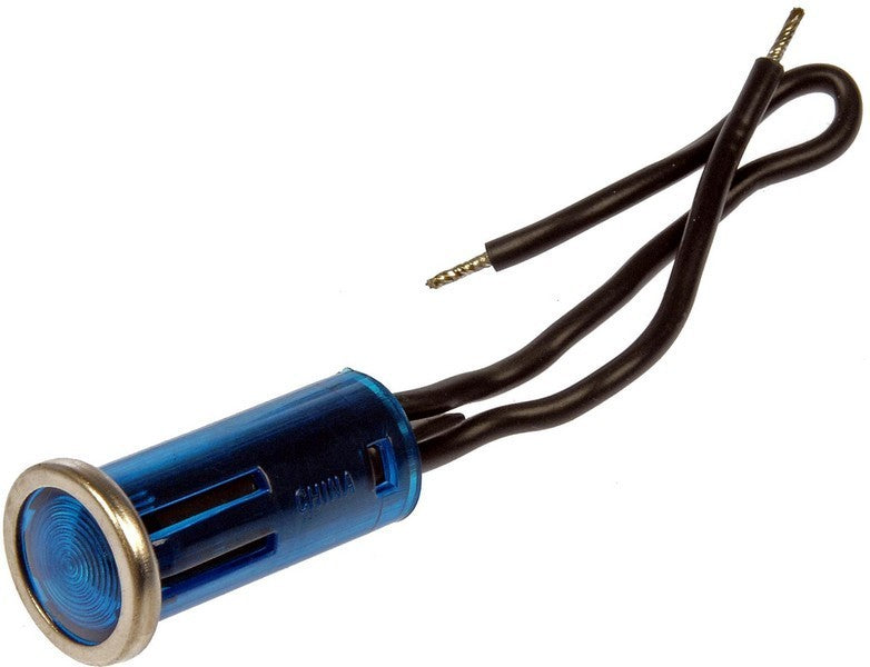 Dorman Conduct-Tite Round Blue Indicator Light with Bezel for Interior Automotive Use 85940